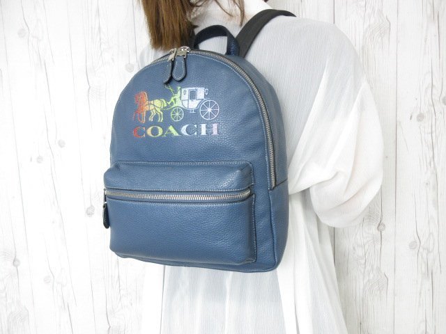 バックパック コーチ COACH リュック＆バックパック 大 シボ革リュック 