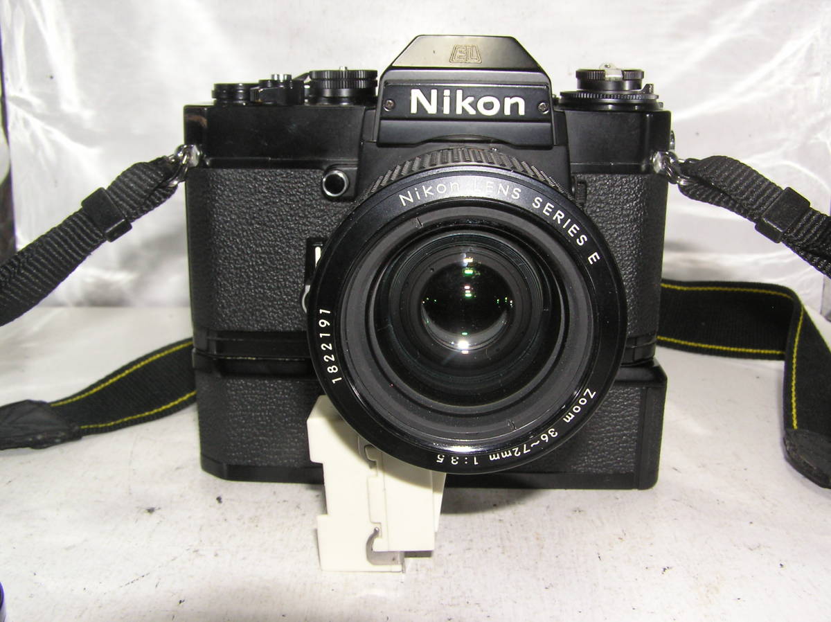 ニコン　EL2　レンズNIKON　LENS　SERIES　E　１：３．５　３６－７２ｍｍ　オートワインダーAW-1付 SERIES E LENS 特殊レンズ・スーパーマニアックス（79）NIKON : 匠の