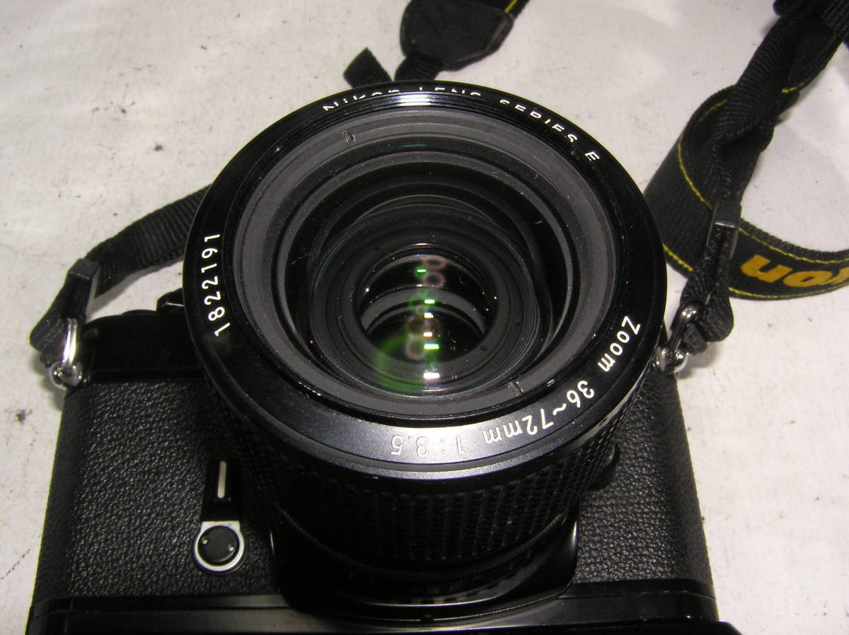 ニコン　EL2　レンズNIKON　LENS　SERIES　E　１：３．５　３６－７２ｍｍ　オートワインダーAW-1付 SERIES E LENS 特殊レンズ・スーパーマニアックス（79）NIKON : 匠の
