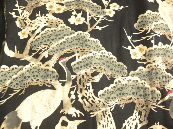 ☆激レア☆クロップドヘッズ☆鶴スカル松日本和柄コットンジャケット