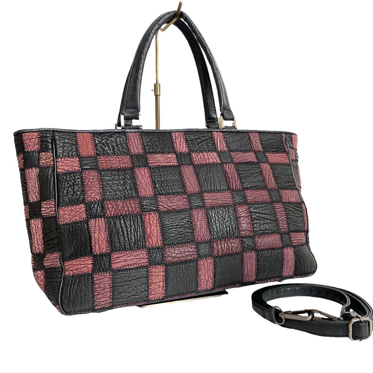 限定SALE，大得価 特大 2way A4収納可 トートバッグ ショルダーバッグ バイカラー 1スタ 1円スタート 一円 高級 シャーク shark サメ革 鮫革(皮革製)｜売買されたオークション情報、yahooの商品情報をアーカイブ公 その他