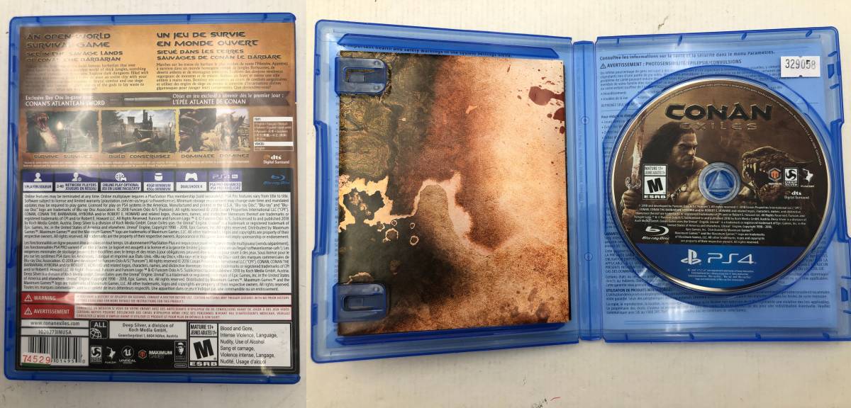 08310】[1円～] PS4ソフト4本セット（バイオ6 CONAN メガトン級