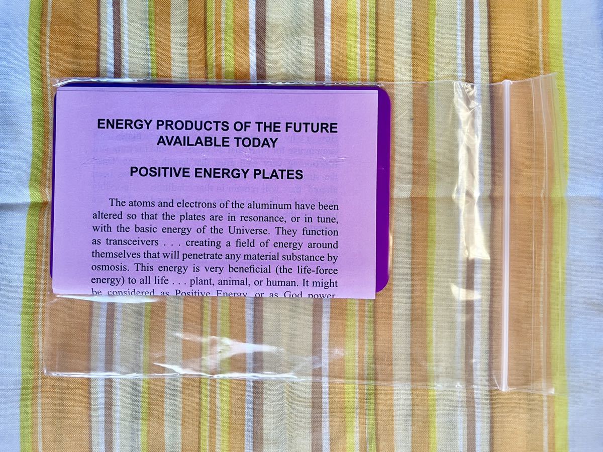 テスラ パープルプレート Lサイズ※※ : Tesla Purple Energy Plate