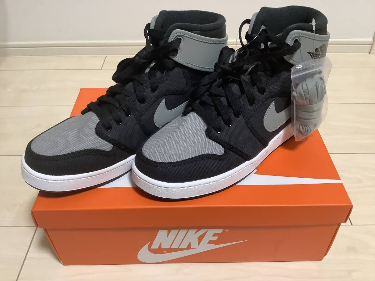 新品未使用！ ナイキ NIKE /エアジョーダンⅠ / AIR JORDAN 1 KO HIGH OG / 638471-003 / US 9.5 / 27.5cm SHADOW /ブラック×グレー 灰 0 NIKE ナイキ &frasl;080 新品 ゴルフ