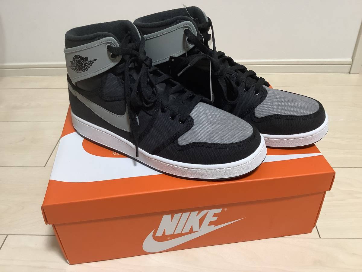新品未使用！ ナイキ NIKE /エアジョーダンⅠ / AIR JORDAN 1 KO HIGH OG / 638471-003 / US 9.5 / 27.5cm SHADOW /ブラック×グレー 灰 0 NIKE ナイキ &frasl;080 新品 ゴルフ