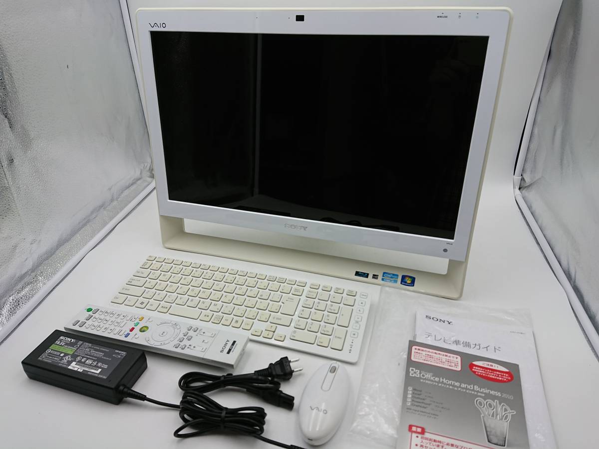 【ジャンク】SONY デスクトップパソコン VAIO VPCJ238FJ PCG-11417N HDD注意判定　光学ドライブ不具合　ソニー