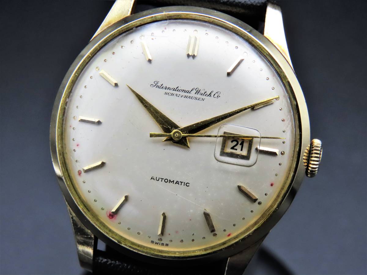 1円～! 稼動品☆正規品 IWC オールドインター 筆記体ロゴ 自動巻き 