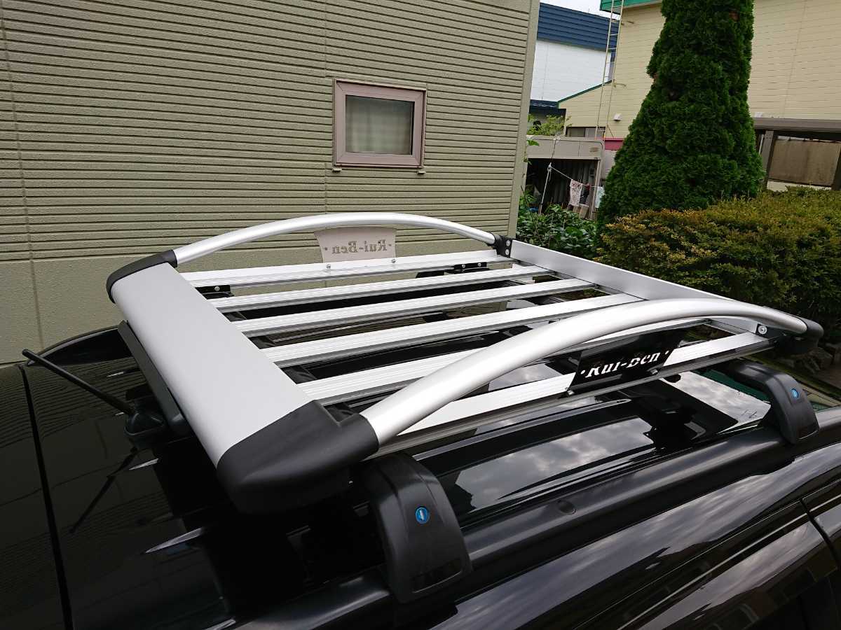 引き取り限定アルミ製ルーフラック 約120cm x ライトラック95 幅950mm 