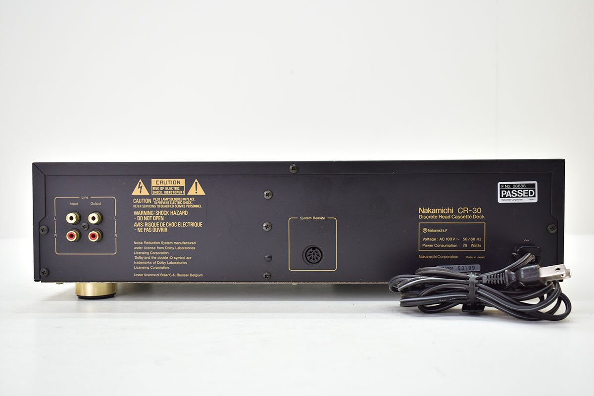 Nakamichi CR-30 ナカミチ Cassette 高音質独立3ヘッド ZX-5 カセット