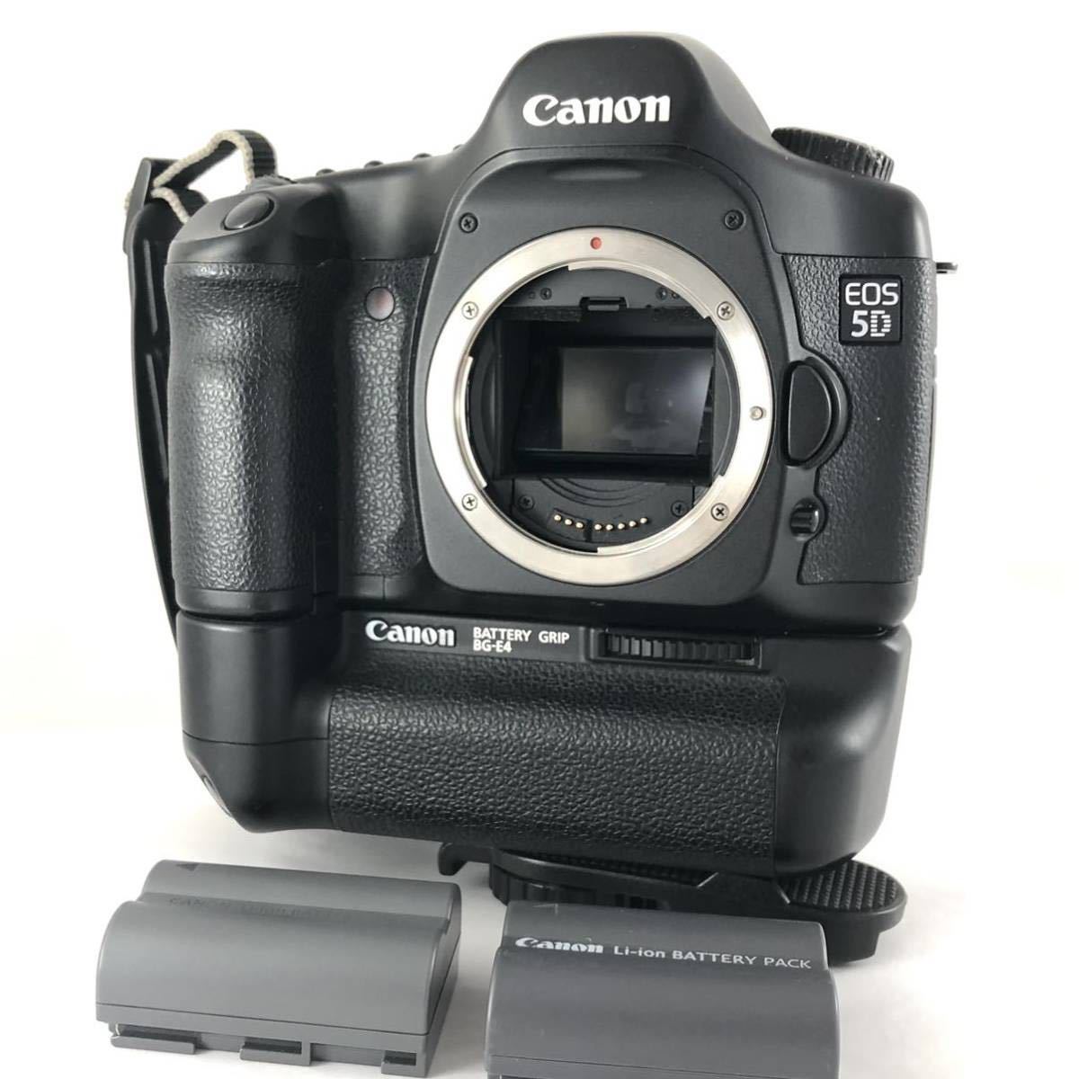 1円～ CANON キャノン EOS 5D BG-E4 デジタル一眼レフ カメラ ボディ バッテリーグリップ セット #B1226