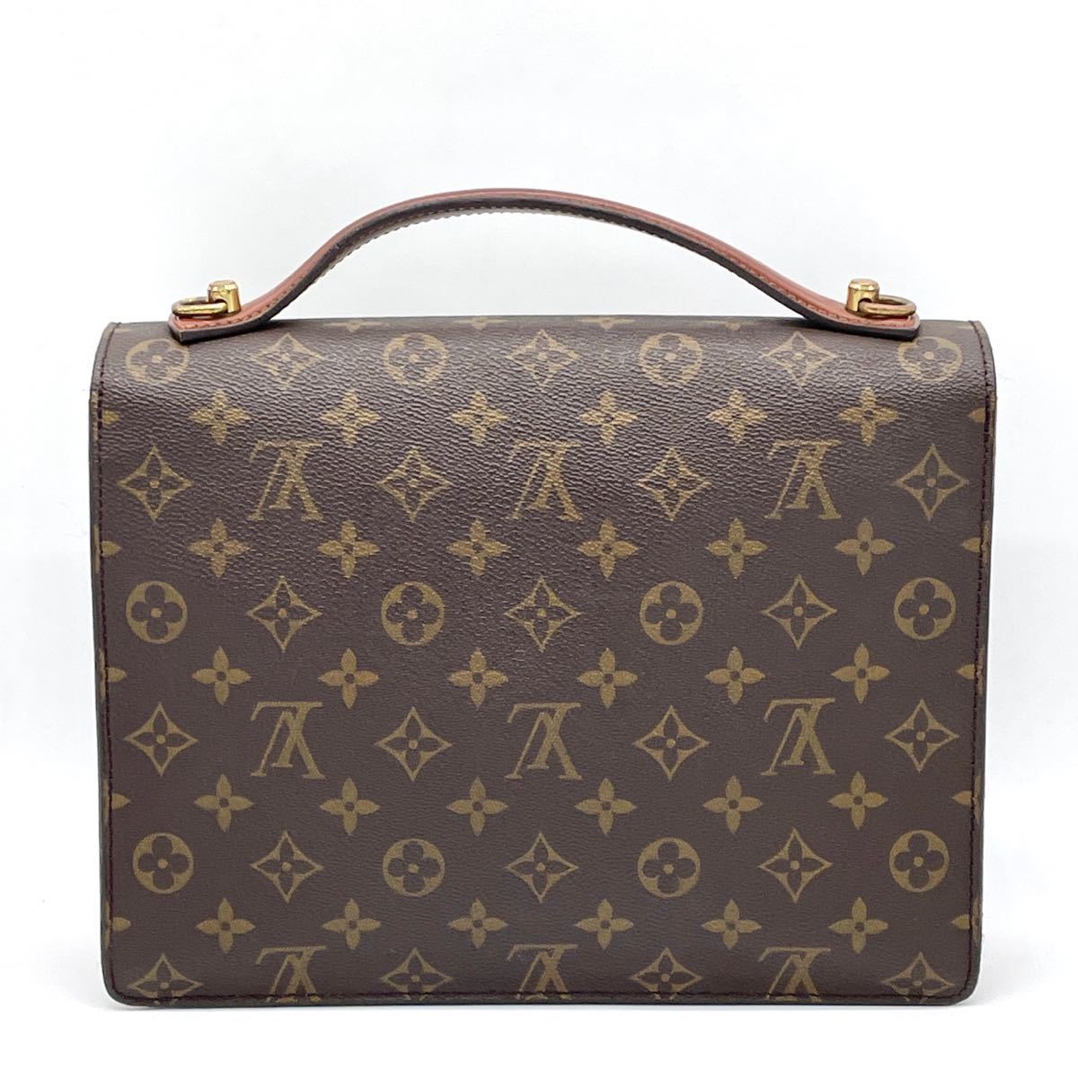 極美品 LOUIS VUITTON モノグラム モンソー 2way ハンドバッグ 【公式
