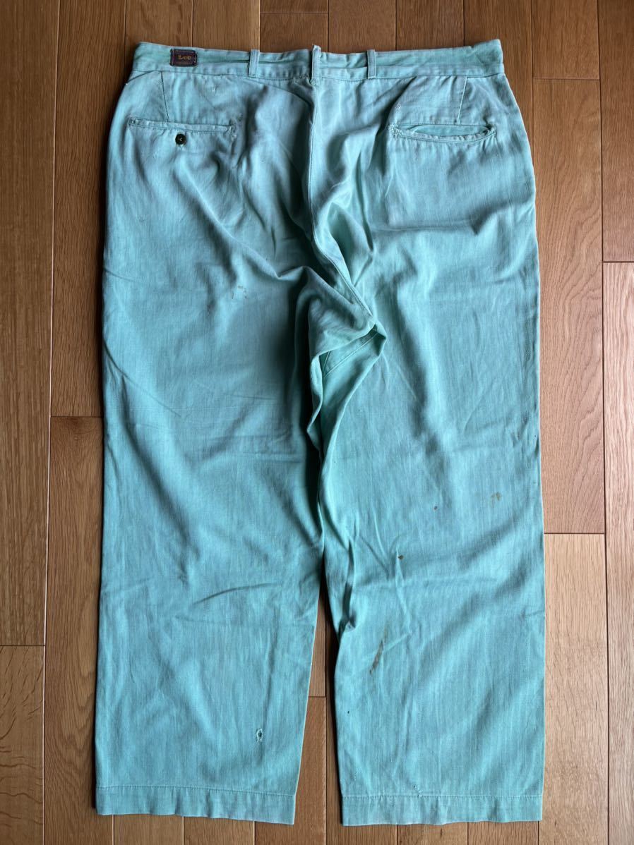 ビンテージ 40s Lee 赤タグ ヘリンボーン ワークパンツ(コカコーラ 