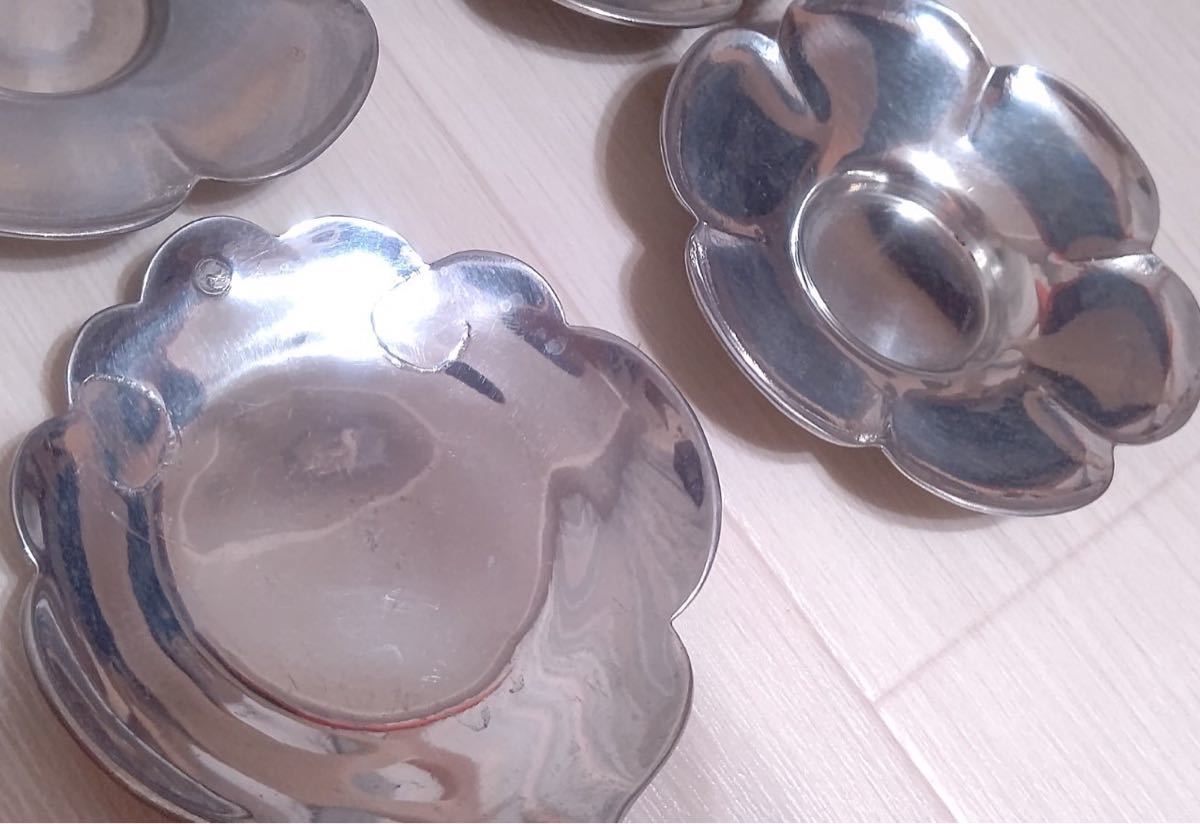 静寿居 蔵苑造 純錫 六花式托子 茶托 錫製 茶器 錫製茶托です 【公式通販】
