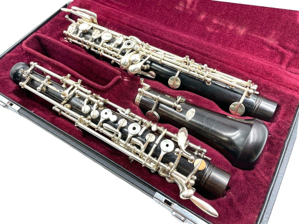 【美品】F.Loree ロイヤル オーボエセミ フル装備 最高級モデル 付属品 ハードケース 本体 楽器 フランス 音楽 グラナディア材 伝統楽器