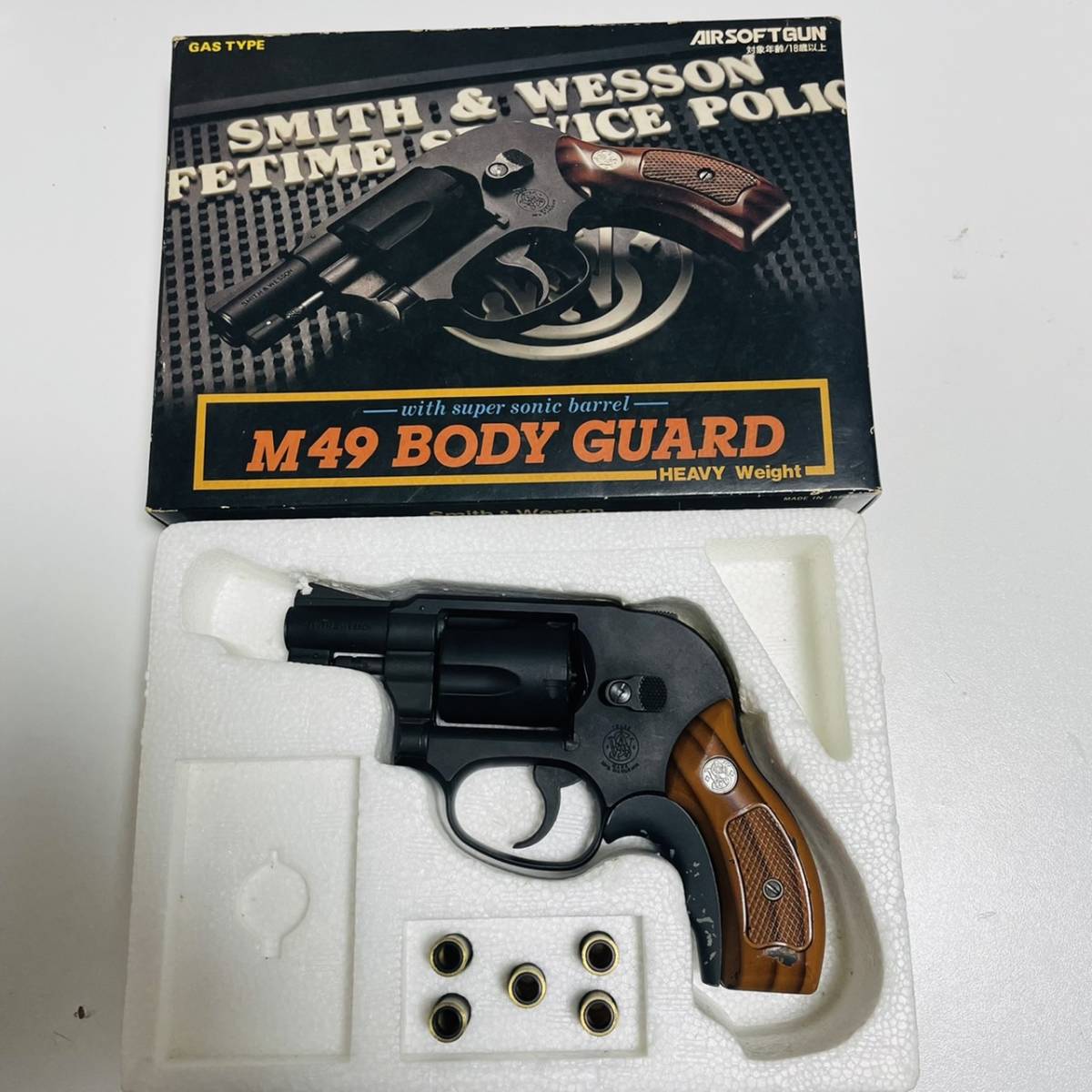 正規品，お得 マルシン製 S&W M49 HW ガスリボルバー 旧モデル ボディガード(ガスガン)｜売買されたオークション情報、yahooの商品情報をアーカイブ公開 - オークファン ガスガン