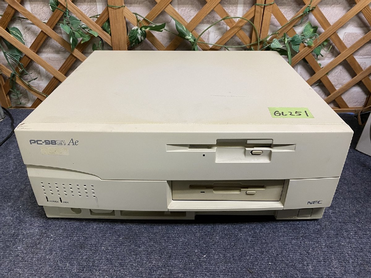 送140サイズ】NEC PC-9821Ae/U7 486SX-20/MEM13.6MB/HDD120MB FDDより 