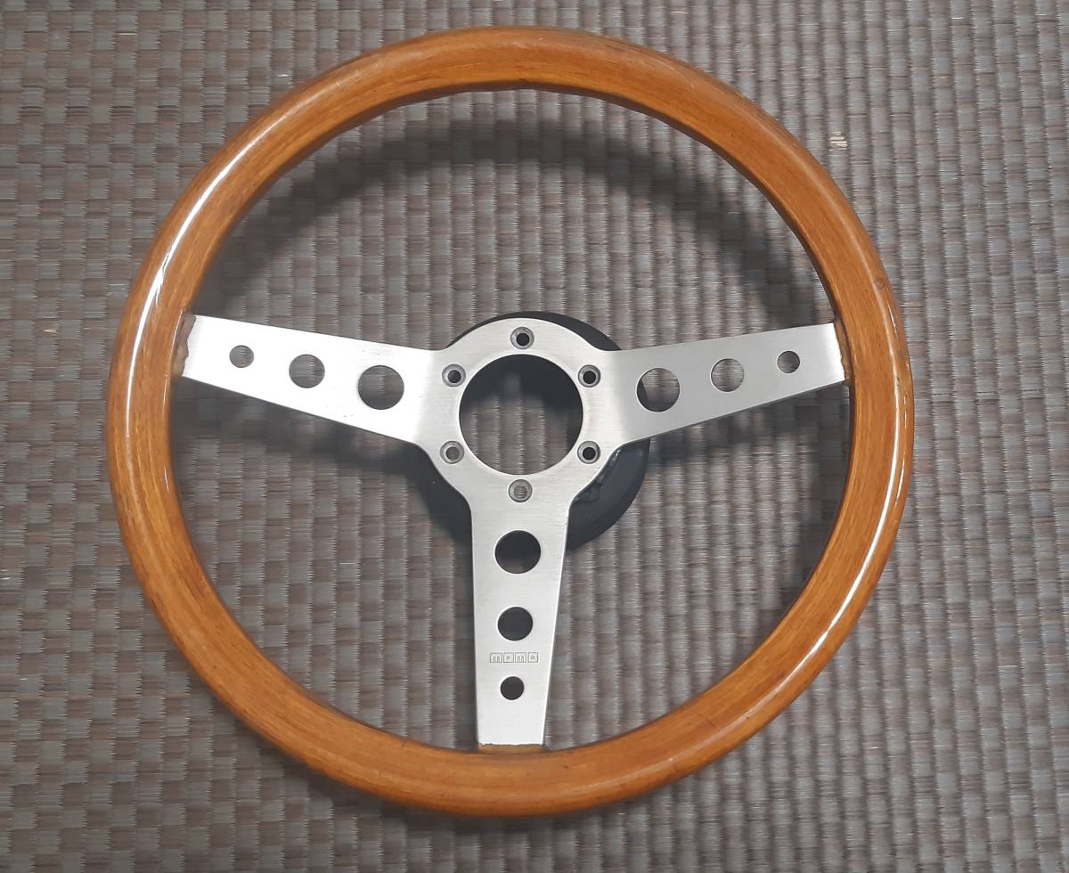 モモ ウッドステアリング MOMO INDY インディ 希少 35φ ウッド 85年製