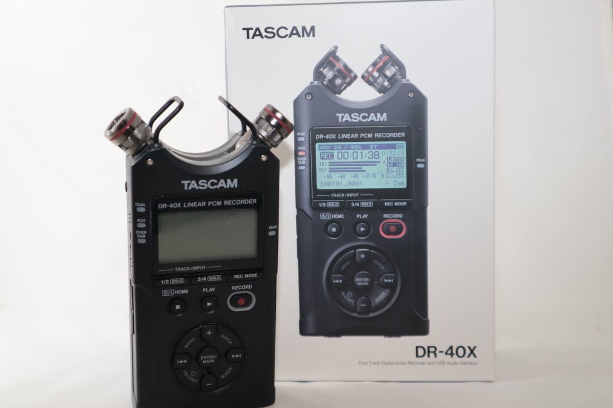 TASCAM DR-40X リニアPCMレコーダー 業務にも趣味にも、リモート会議の 
