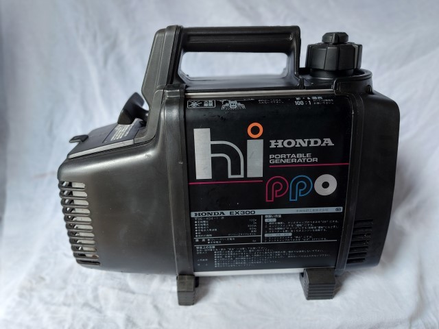 小型発電機 ホンダ EX300 60Hz 動作良好 混合比 100/1の後期型の入札