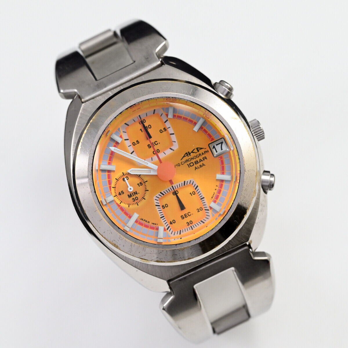 稼動品】SEIKO ALBA AKA アカ V743-5A10 オレンジ文字盤 SEIKO ALBA 