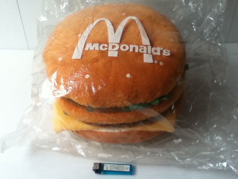 レア！！マクドナルド　非売品　ハンバーガーぬいぐるみ マクドナルド - ビッグマック ハンバーガー型ぬいぐるみ 平成レトロ