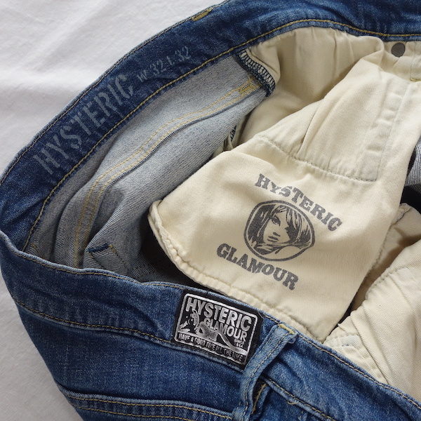 HYSTERIC GLAMOUR ヒステリックグラマー 0261AP14 - デニム KPR加工 ISKO スタッズ 0 スキニー（ブランドヒステリックグラマー）（ズボン・パンツ 定価39600円 ストレッチデニム ヒステリックグラマー☆超名作 人気ブラック&amp;スリム☆ストレッチ glamour（メンズファッション）の通販