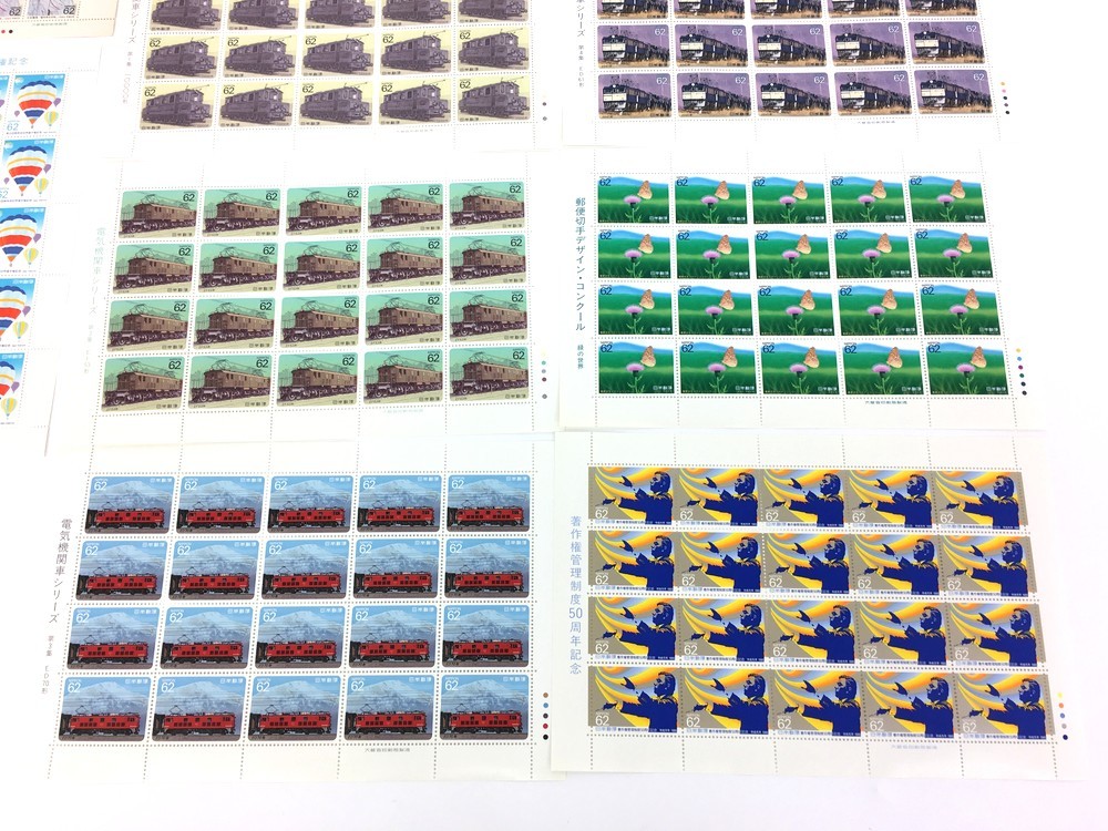ネコポス発送】1 未使用 62円切手 200枚セット 記念切手シート 額面