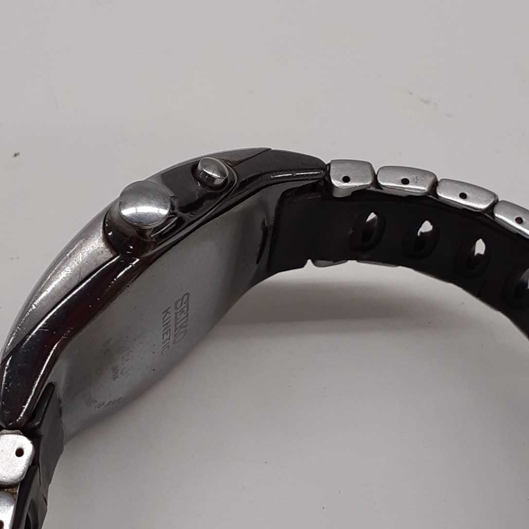 SEIKO KINETIC セイコー キネティック 5M42-0E30 自動巻き発電クォーツ