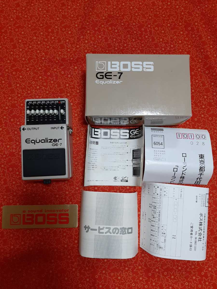 日本製 BOSS GE-7 Equaliser イコライザー ボス エフェクター