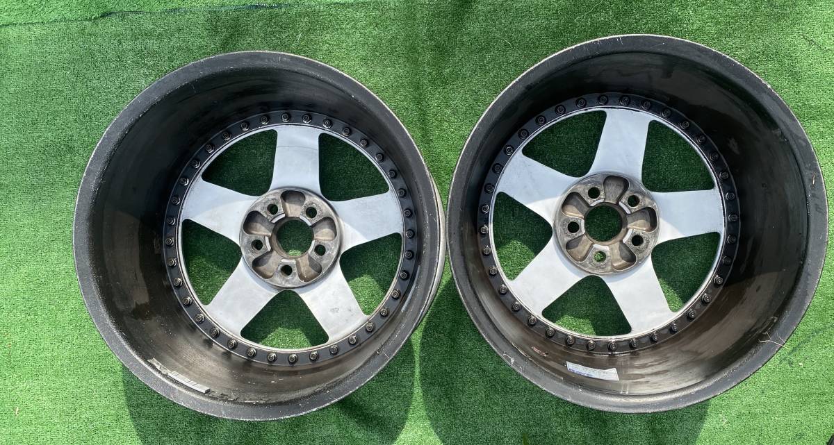 RAYS VOLK RACING 17インチ 5穴 PCD100 x 9J オフセット18? ホイール2 
