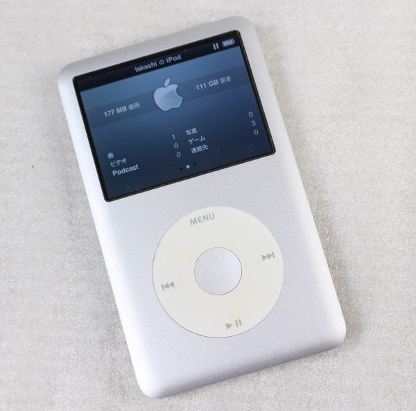 Apple iPod classic 120GB Silver/A1238 iPod Apple 120GB AS-IS