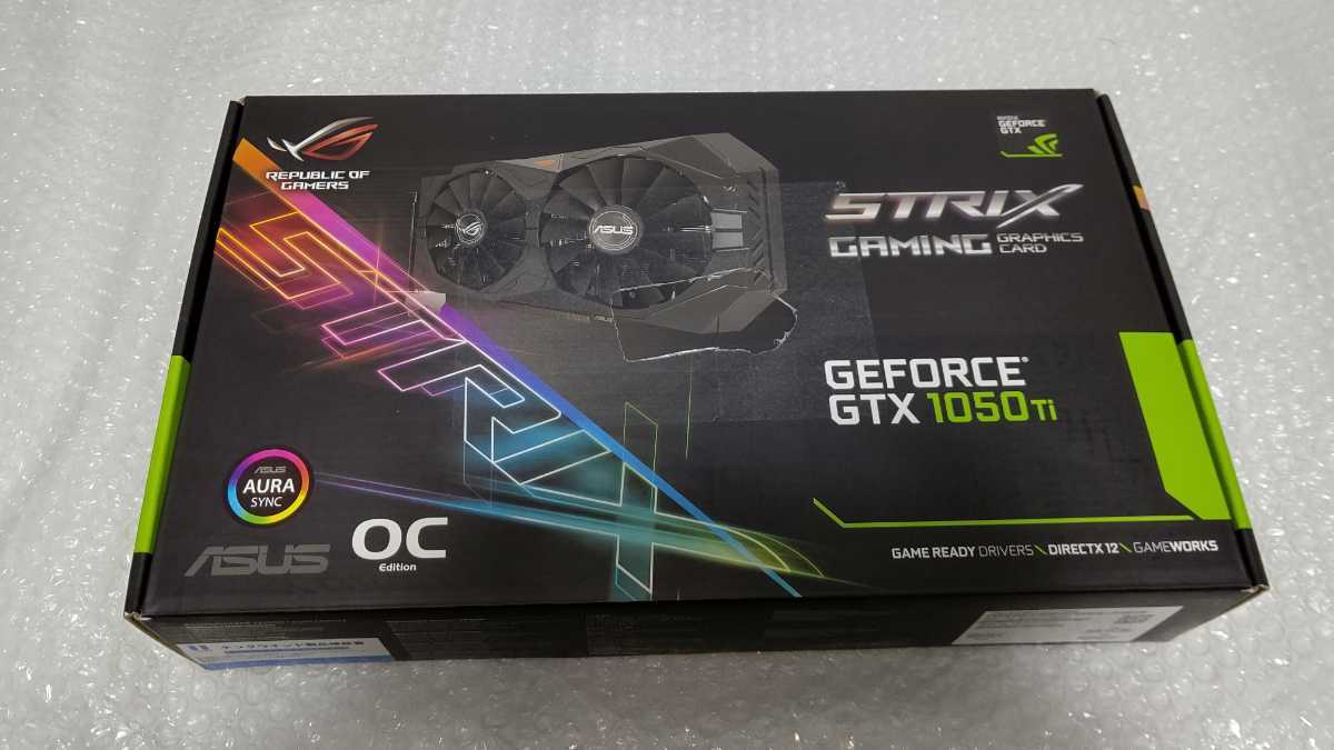  ASUS ROG STRIX GTX1050Ti グラフィックボード ビデオカード(PCI Express)｜売買されたオークション情報、yahooの商品情報をアーカイブ公開 - オークファン PCI Express