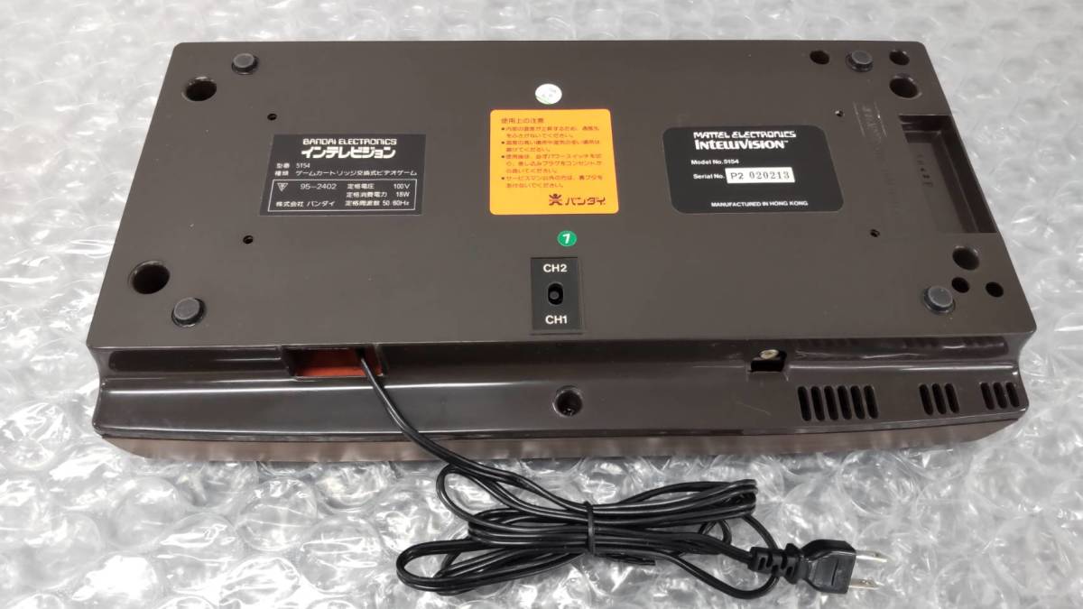 バンダイ ゲームカートリッジ交換式ビデオゲーム インテレビジョン
