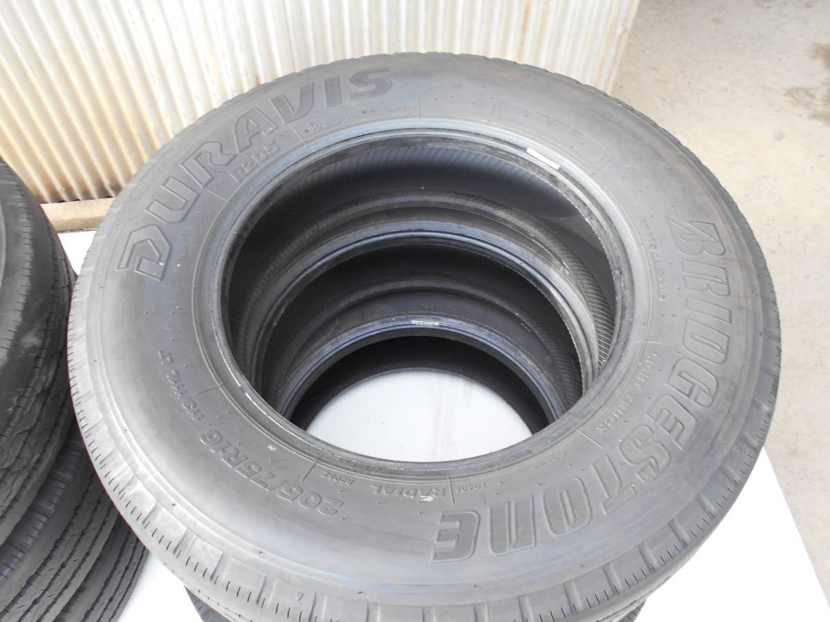 20年製 ブリヂストン DURAVIS 205/75R16 6本セット トラック用タイヤ
