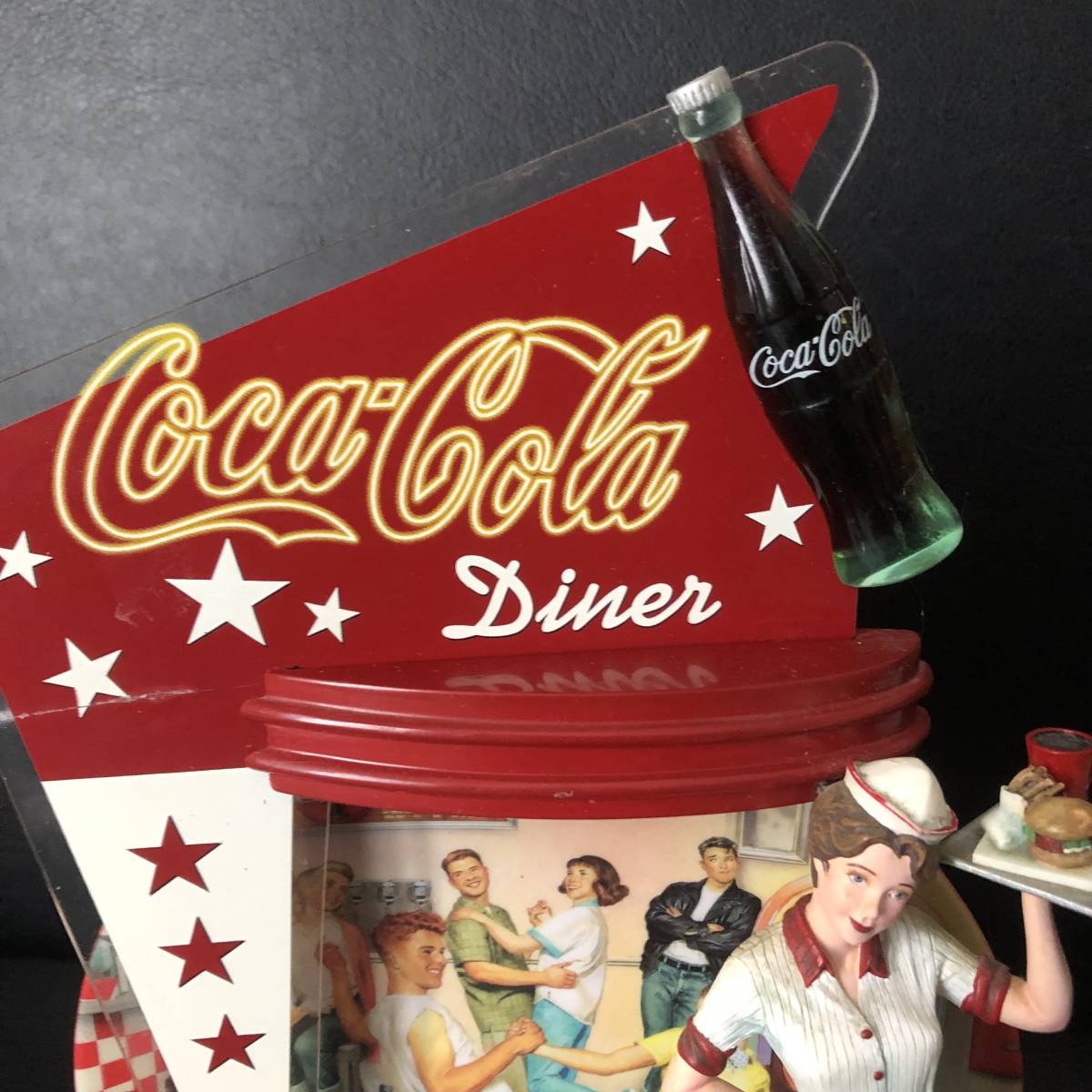 コカコーラ アメリカンダイナーウェートレス 50s フィギュア ＆ プレート 激レア☆コカコーラ コレクターズプレート アメリカンダイナー DINER