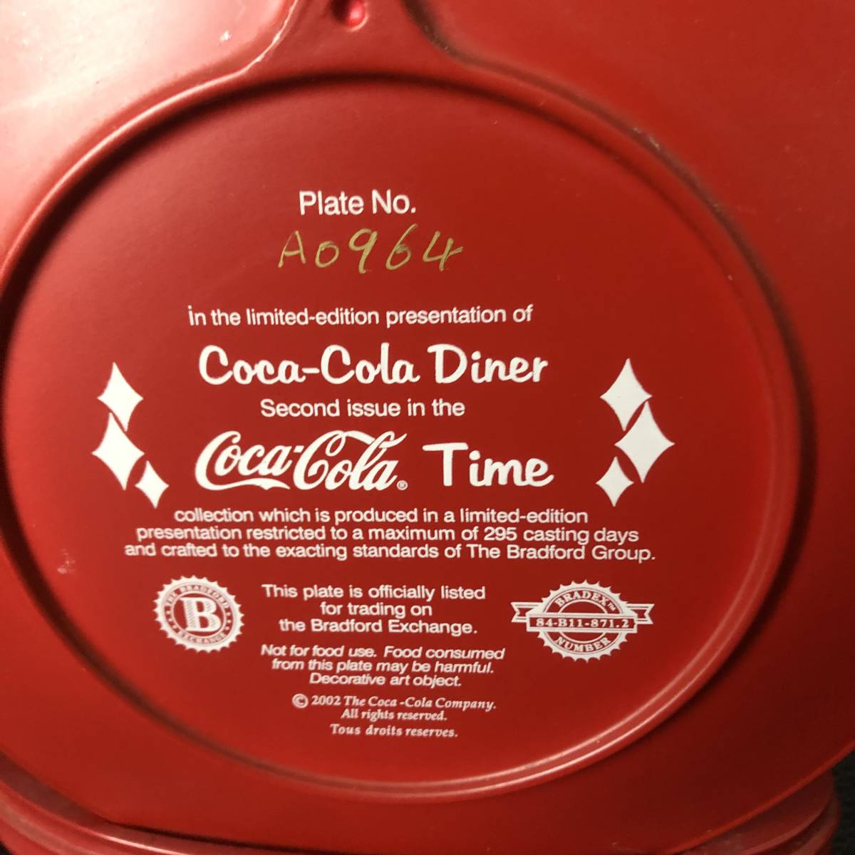 激レア☆コカコーラ コレクターズプレート アメリカンダイナー DINER