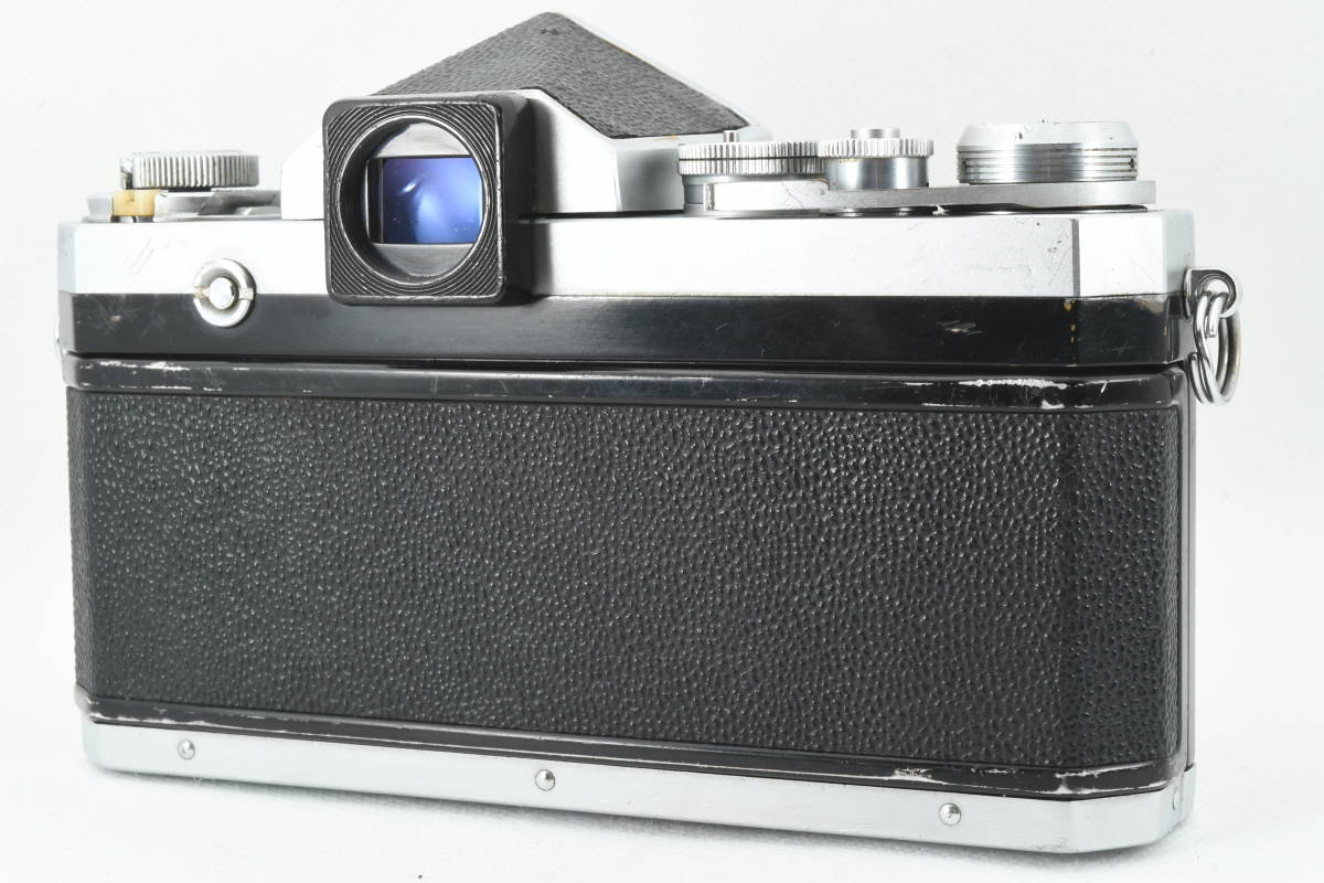 ★美品!! 動作確認済★ Nikon ニコン F アイレベル 715万台 ボディ NIKKOR-S Auto 1:2 f=5cm 単焦点レンズ ストラップ付 モルト交換済み ニコン Nikon F カメラ NIKON #228-2