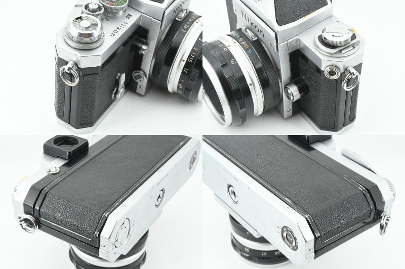 ★美品!! 動作確認済★ Nikon ニコン F アイレベル 715万台 ボディ NIKKOR-S Auto 1:2 f=5cm 単焦点レンズ ストラップ付 モルト交換済み ニコン Nikon F カメラ NIKON #228-2