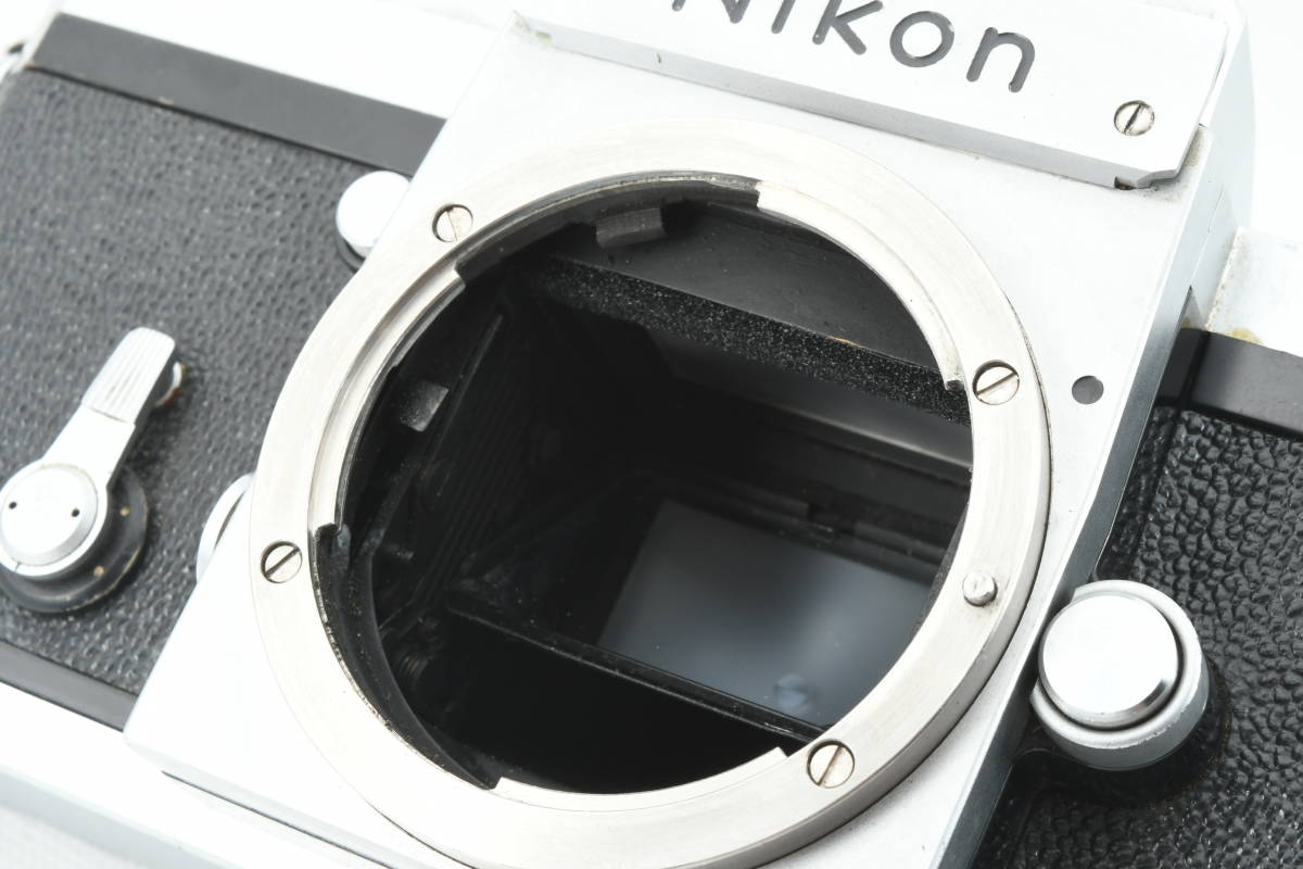★美品!! 動作確認済★ Nikon ニコン F アイレベル 715万台 ボディ NIKKOR-S Auto 1:2 f=5cm 単焦点レンズ ストラップ付 モルト交換済み ニコン Nikon F カメラ NIKON #228-2