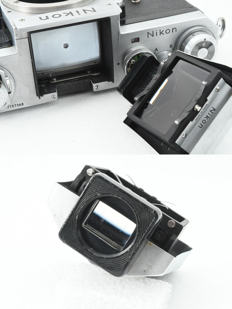 ★美品!! 動作確認済★ Nikon ニコン F アイレベル 715万台 ボディ NIKKOR-S Auto 1:2 f=5cm 単焦点レンズ ストラップ付 モルト交換済み ニコン Nikon F カメラ NIKON #228-2