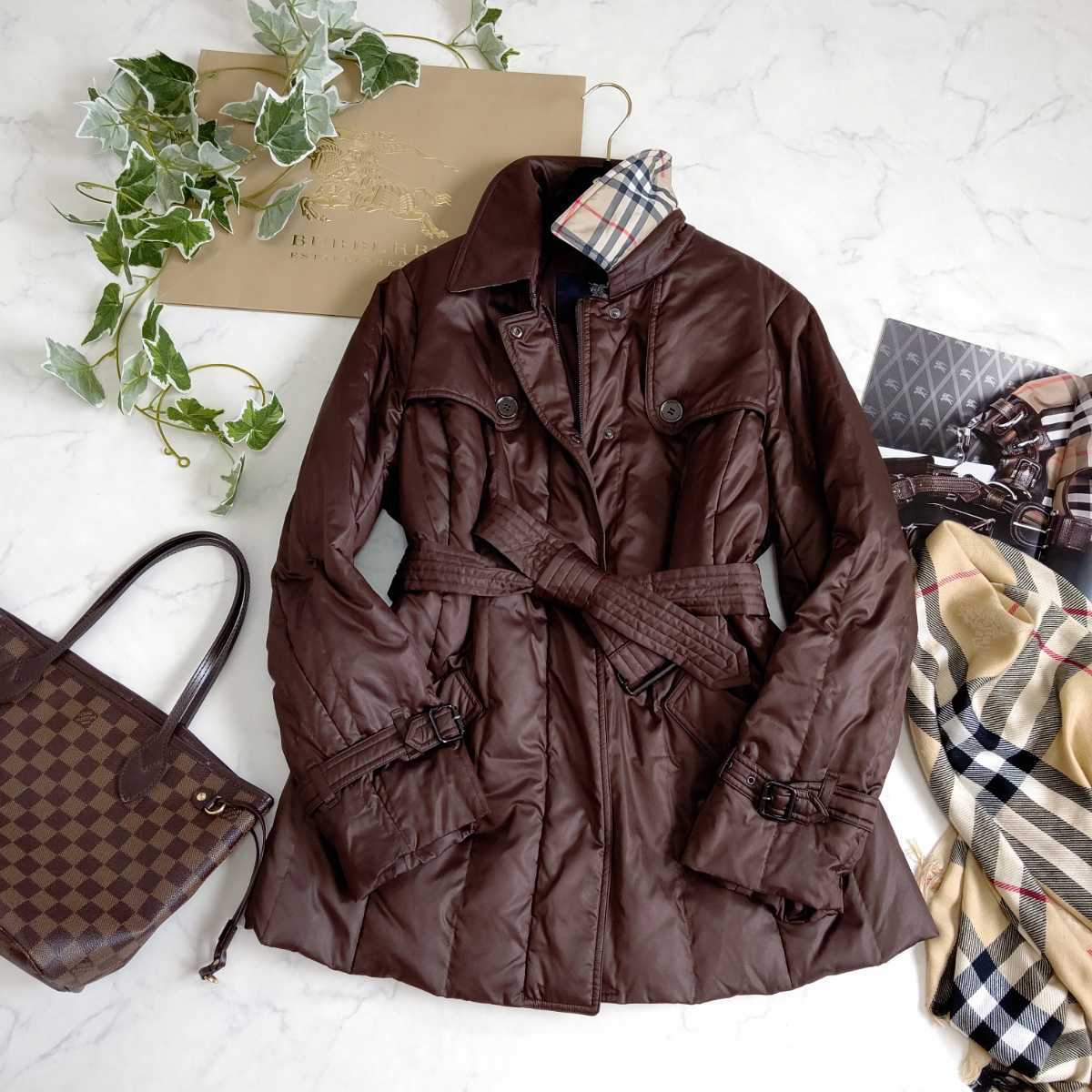 大きいサイズ ☆美品☆ BURBERRY バーバリーロンドン ダウントレンチ 