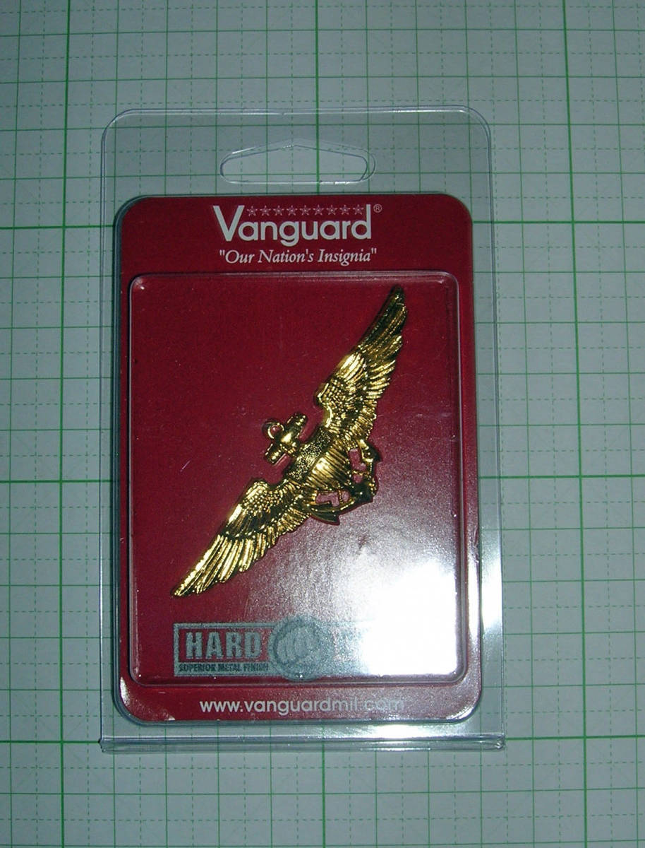 U.S.Navy /M.C. Badge Aviator - Regulation size, Gold Mirror Finish