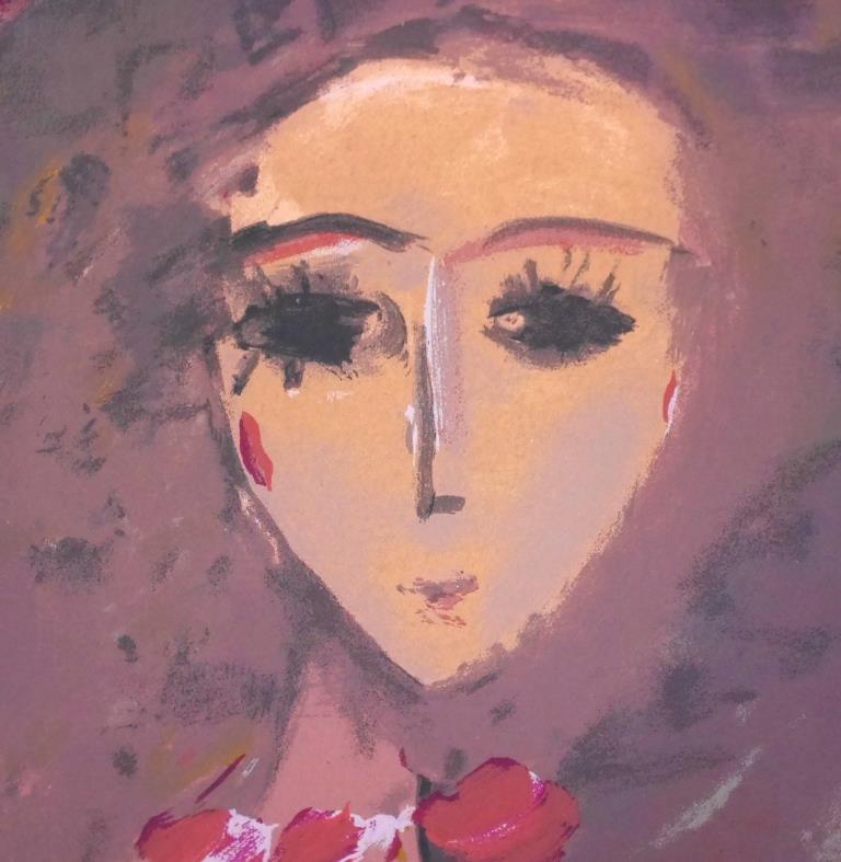 織田広喜『帽子の女』◇リトグラフ◇直筆サイン有◇限定125版