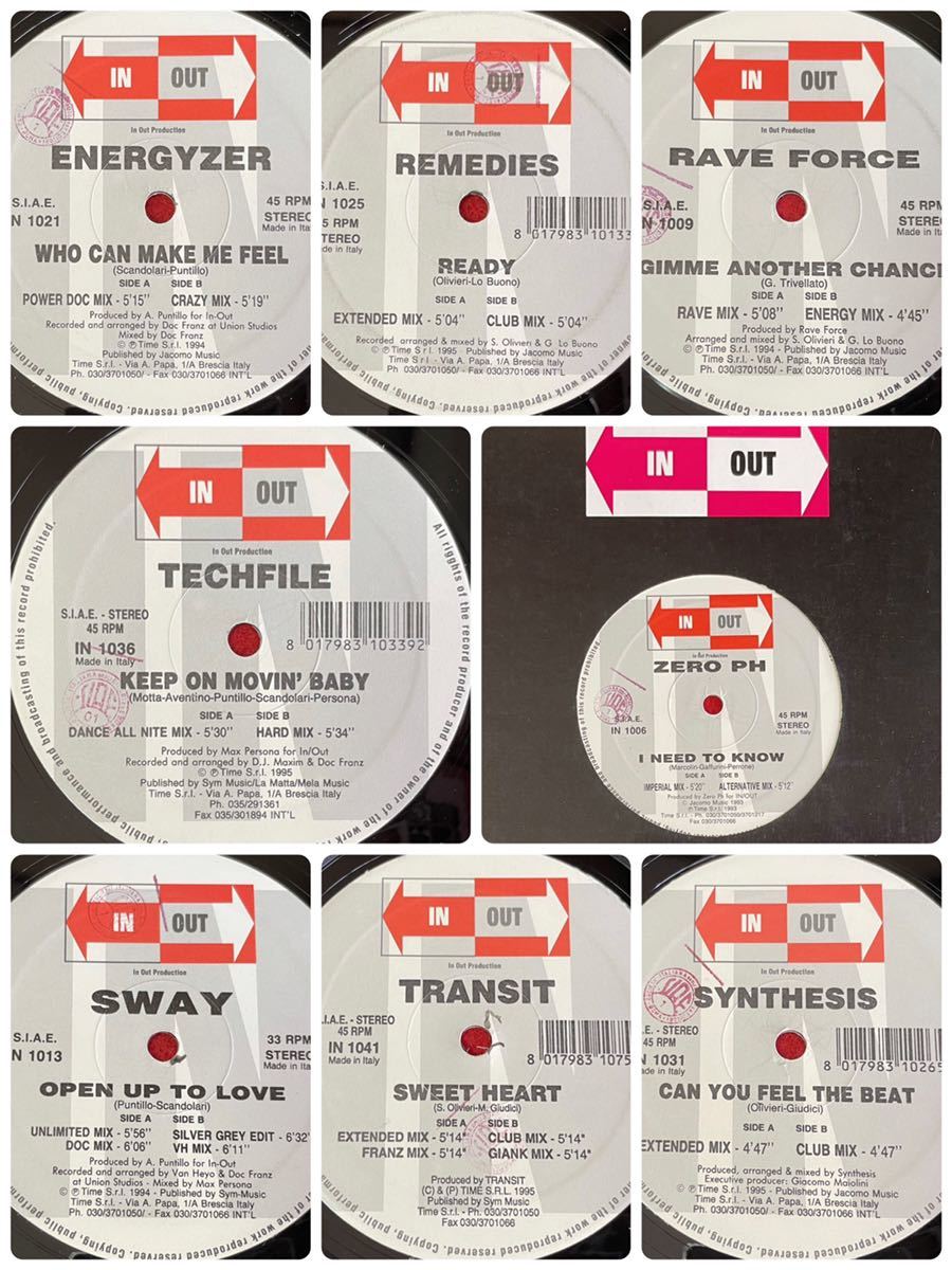 高品質，人気 IN and OUTレーベル レコード8枚纏めて 12inch盤 その他にもプロモーション盤 レア盤 レコード 多数出品(ユーロビート)｜売買されたオークション情報、yahooの商品情報をアーカイブ公開 - オーク ユーロビート