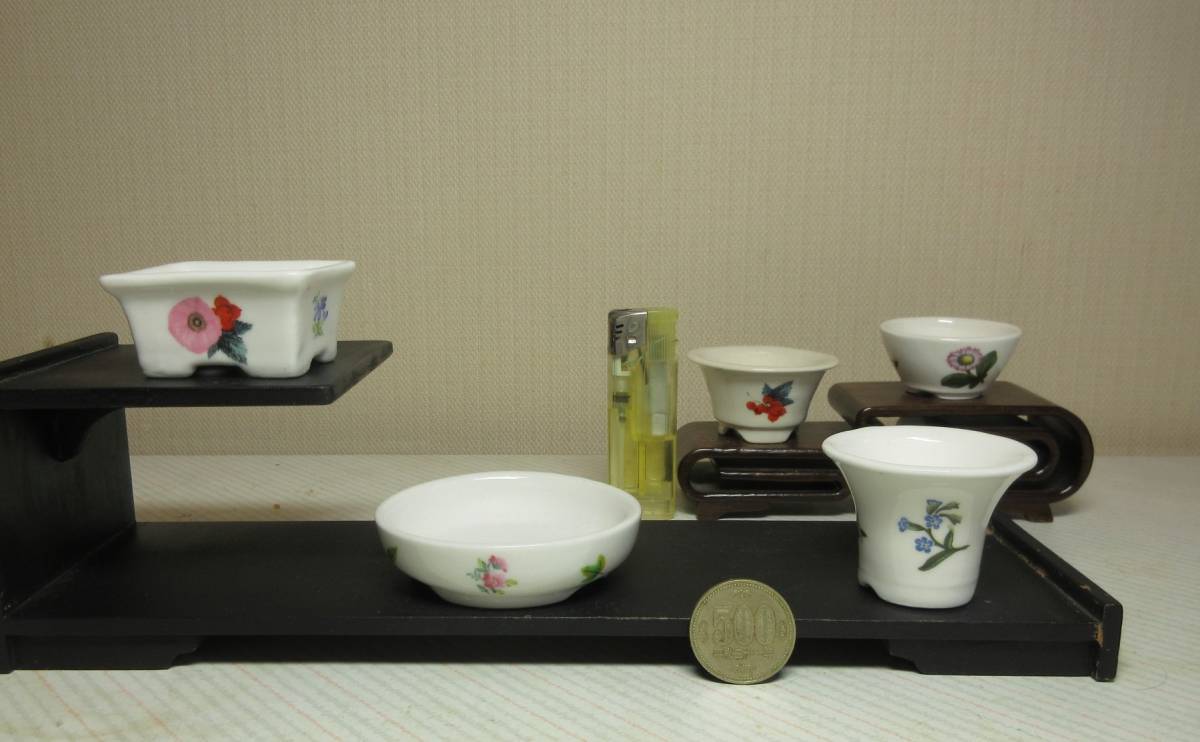 松泉焼 山秋 在銘 古鏡型鉢 盆栽鉢 植木鉢 鉢 花、園芸 【公式通販】