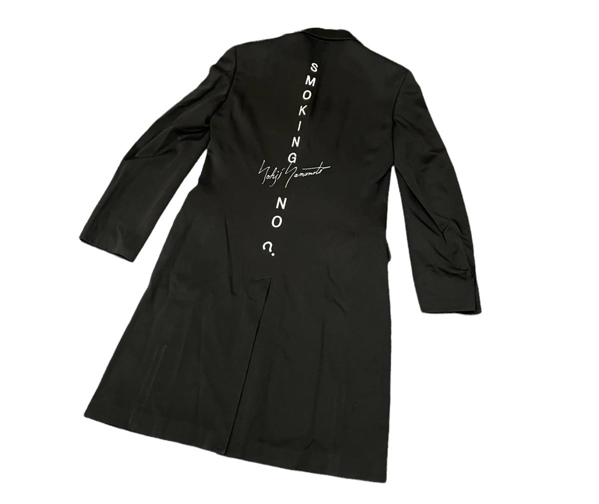 定価147400円 Yohji Yamamoto 20AW SMOKING NO プリント ロング