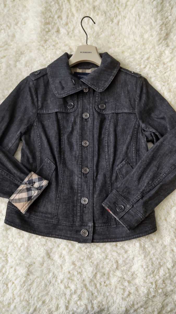 大きいサイズ バーバリーロンドン 美品 Gジャン 46・15号 メガチェック 