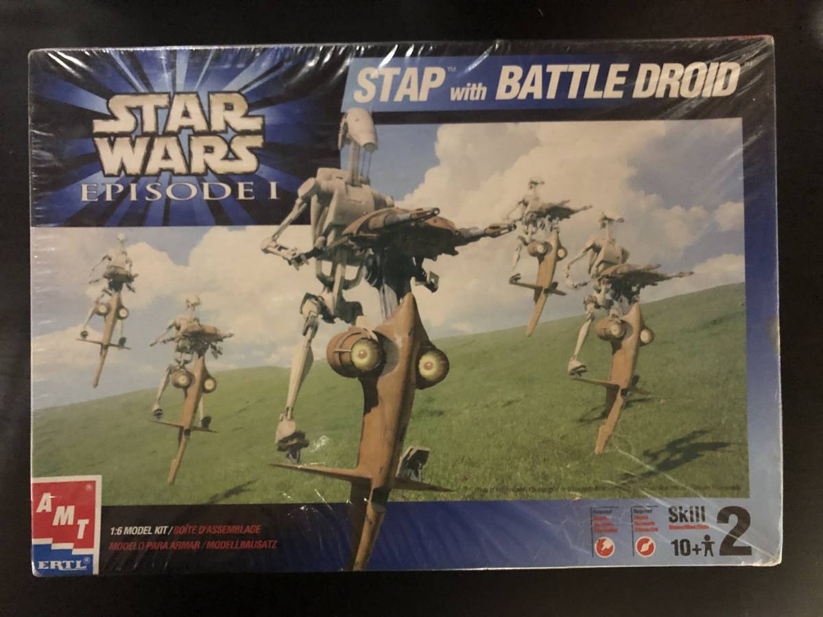 「スターウォーズ epsode1」　STAP with BATTLE DROID AMT製1/6スケール【未組立・同梱可】