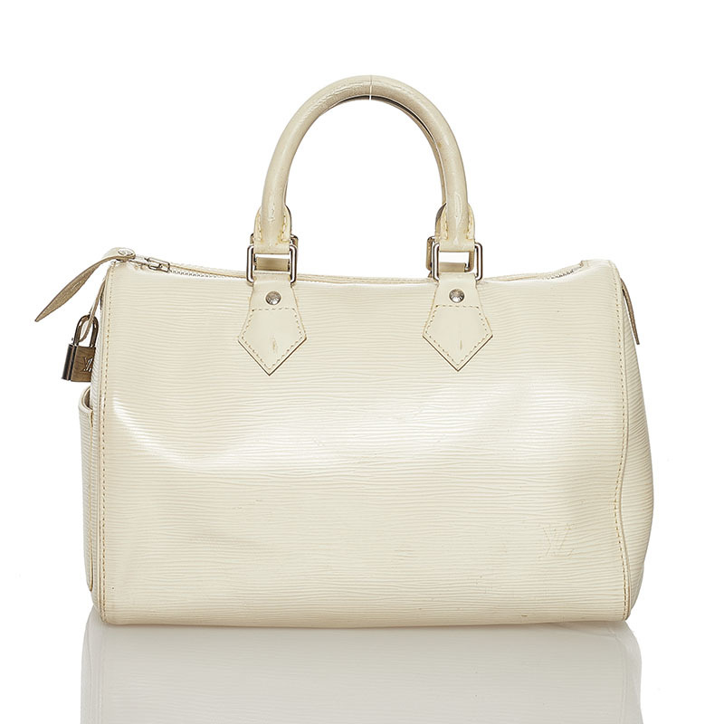 SALE，HOT ルイ ヴィトン エピ スピーディ30 ハンドバッグ ミニボストンバッグ M5922J イヴォワール ホワイト レザー LOUIS VUITTON(ハンドバッグ)｜売買されたオークション情報、yahooの商品情報をアーカイ かばん、バッグ