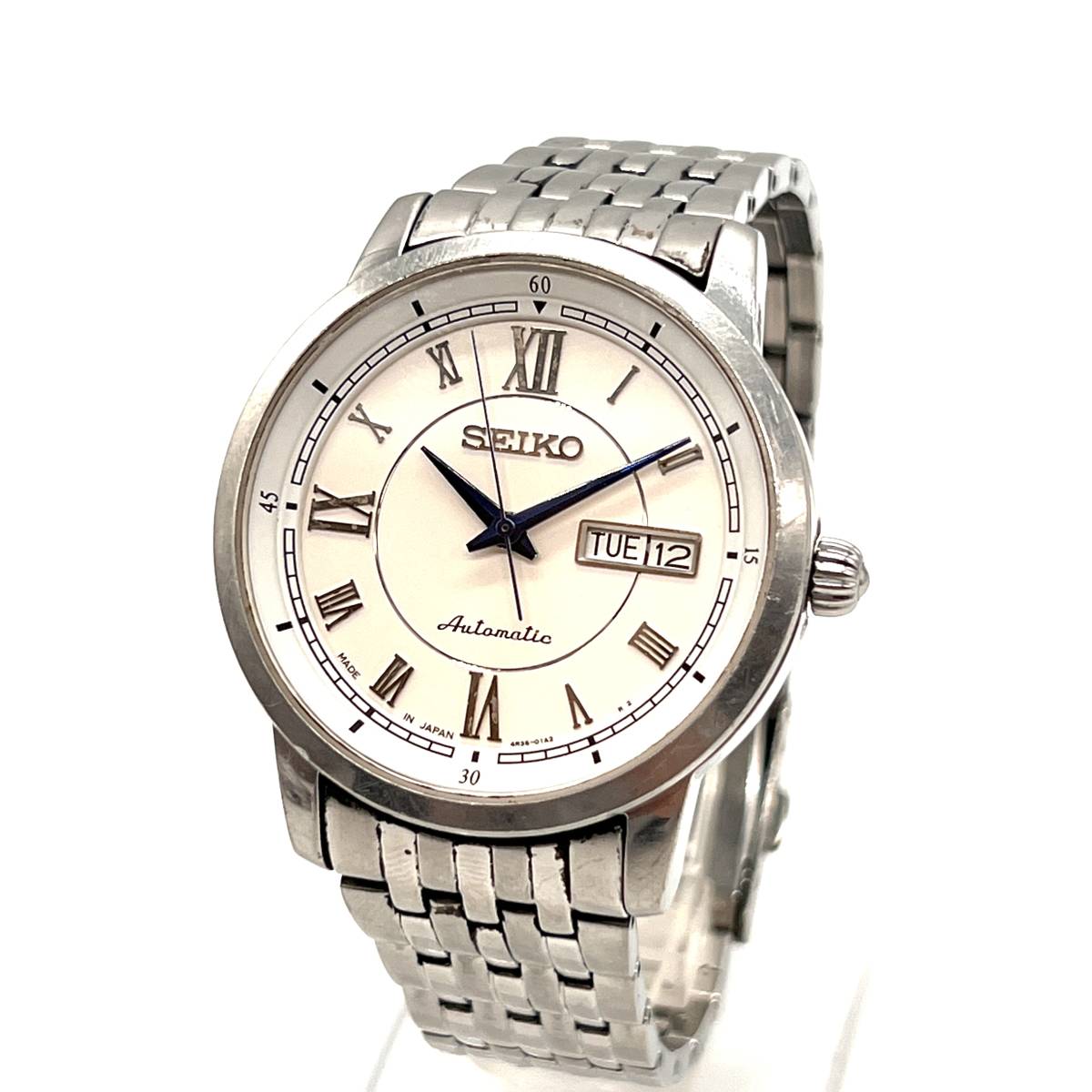 SEIKO セイコー SARY025 4R36-00Y0 プレサージュ デイデイト 裏スケ 